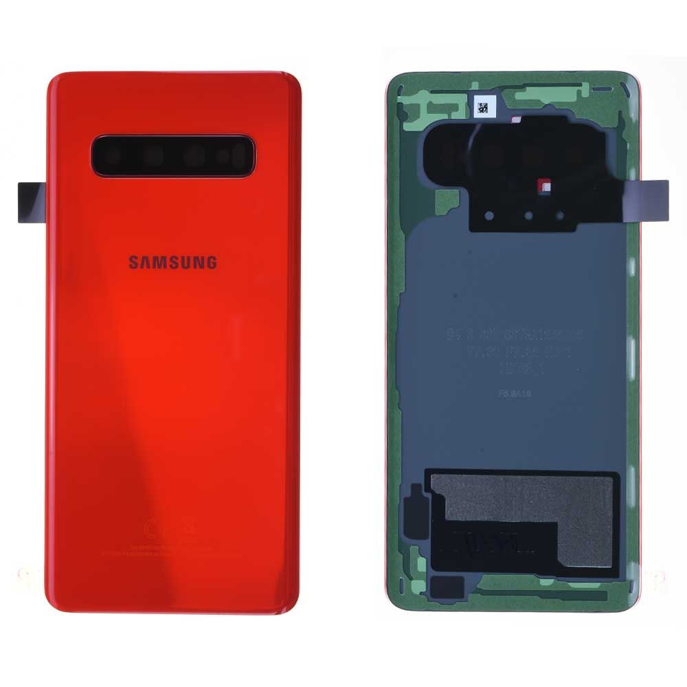 Vitre arrière Samsung Galaxy S10 (G973F) Rouge Origine