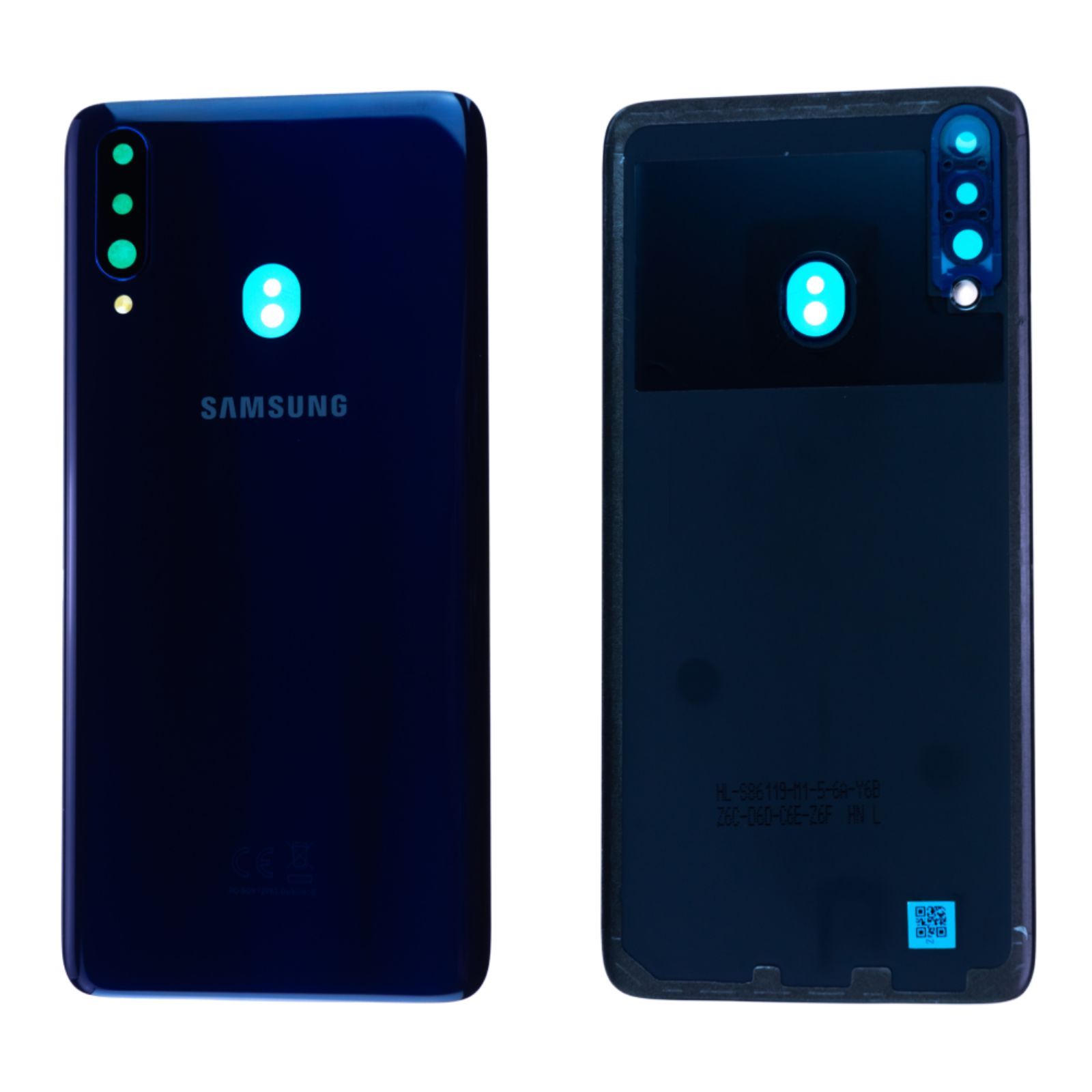 Vitre arrière Samsung Galaxy A20s (A207F) GH81-19447A Bleu Origine