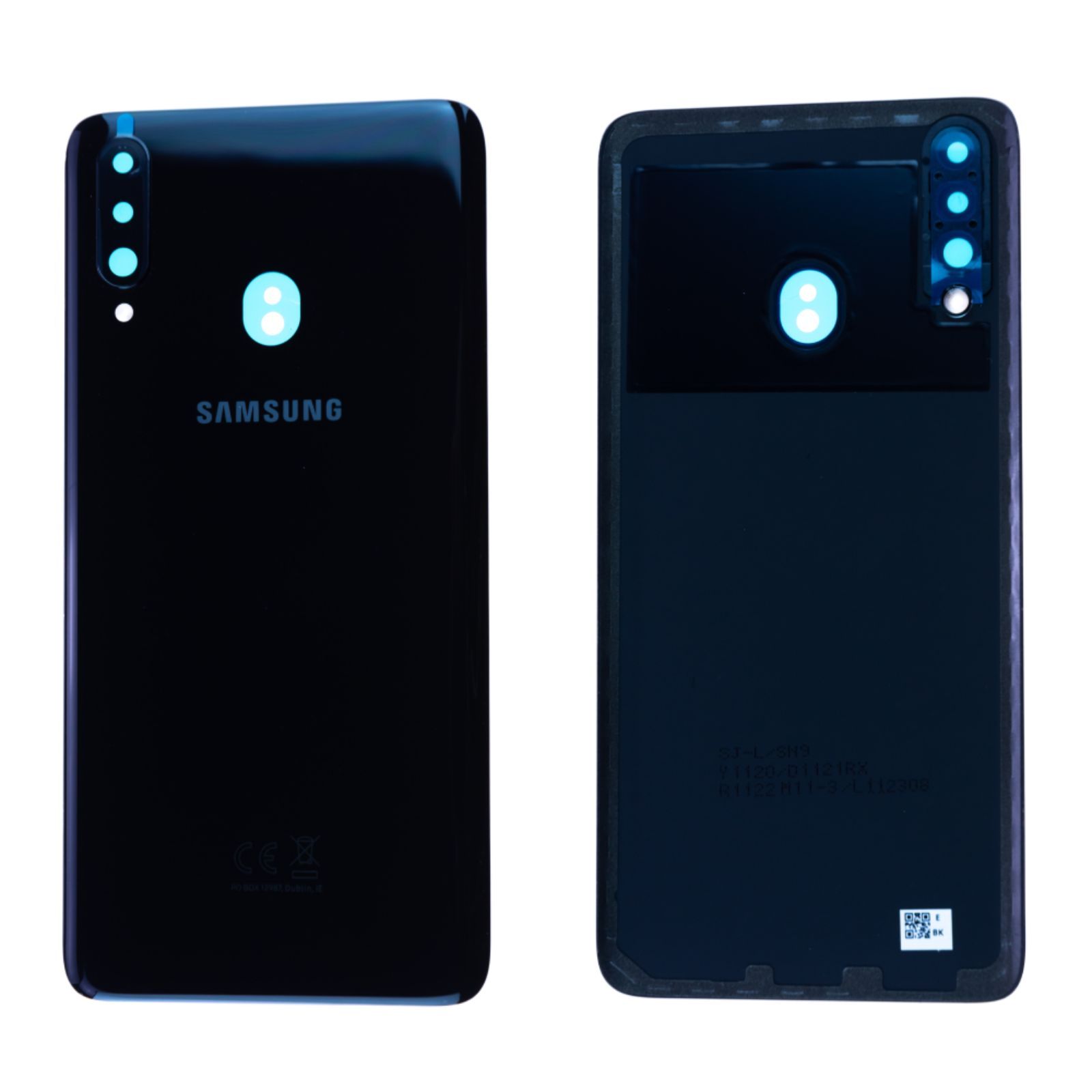 Vitre arrière Samsung Galaxy A20s (A207F) GH81-19446A Noir Origine