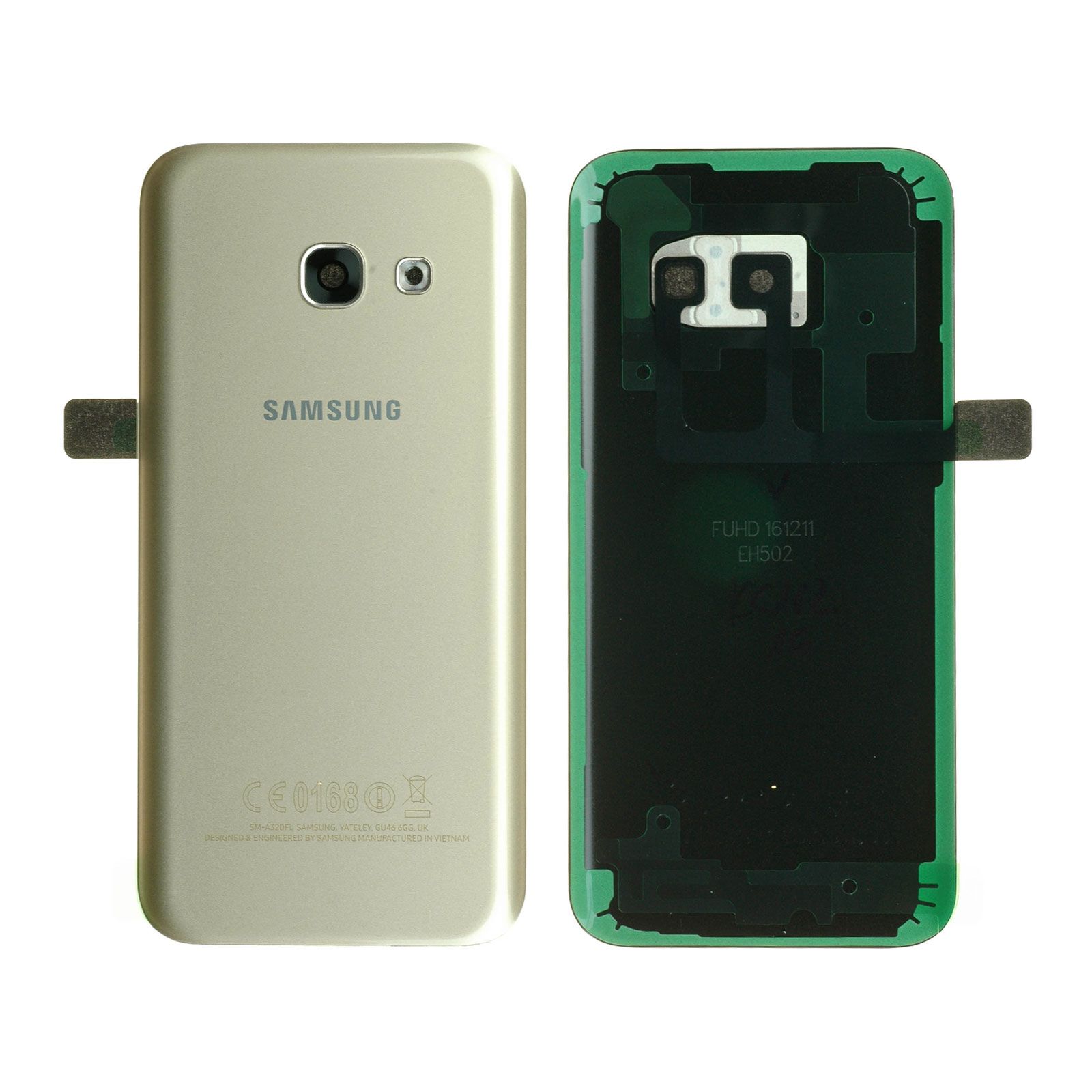 Vitre arrière Samsung Galaxy A3 2017 (A320F) Or Origine