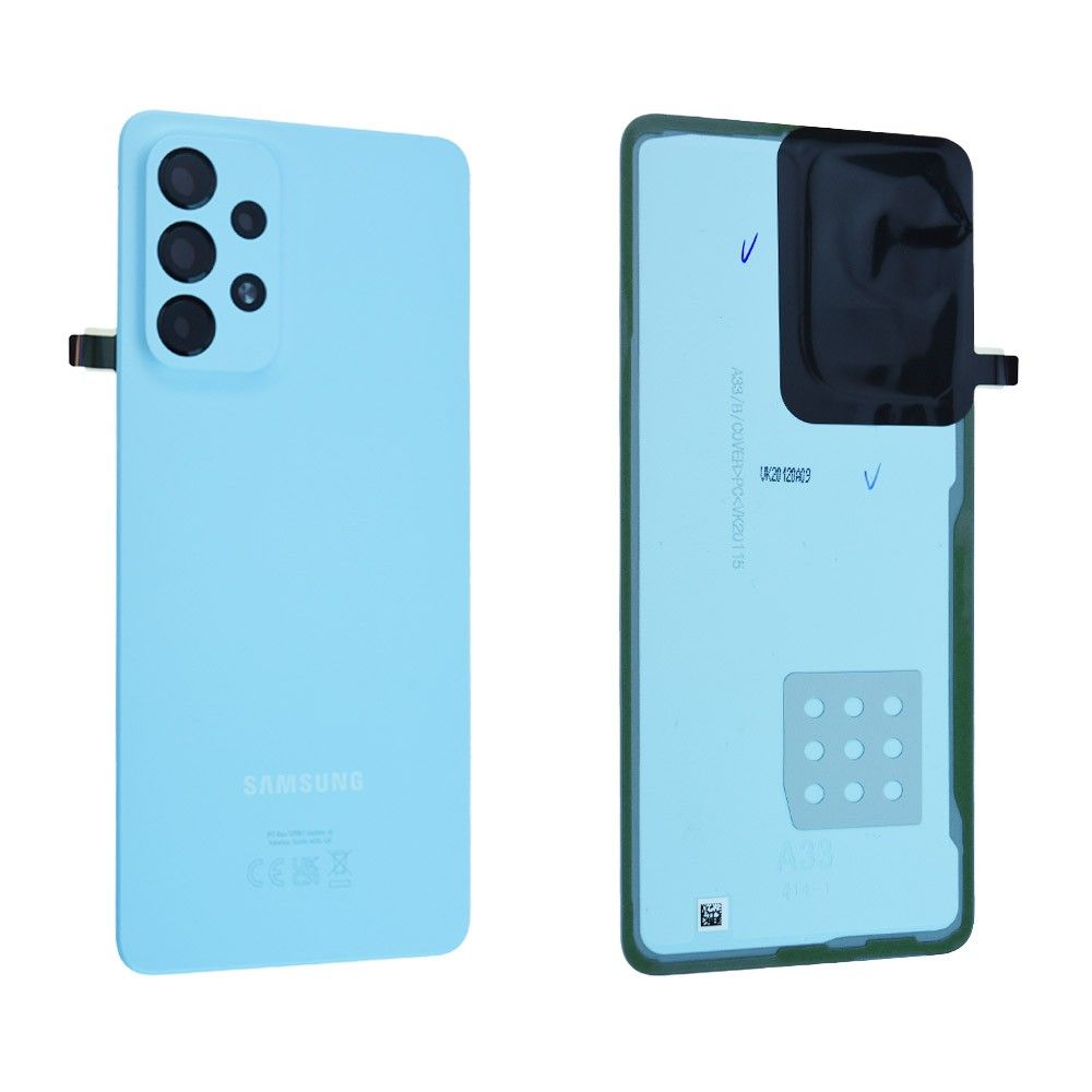 Vitre arrière Samsung Galaxy A33 5G (A336B) Bleu Origine