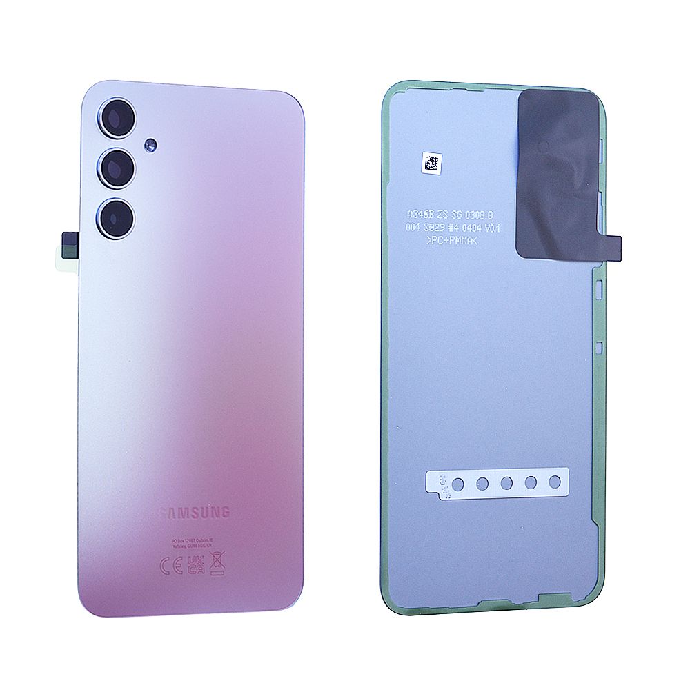 Vitre Arrière Samsung Galaxy A34 5G (A346B) Argent Origine
