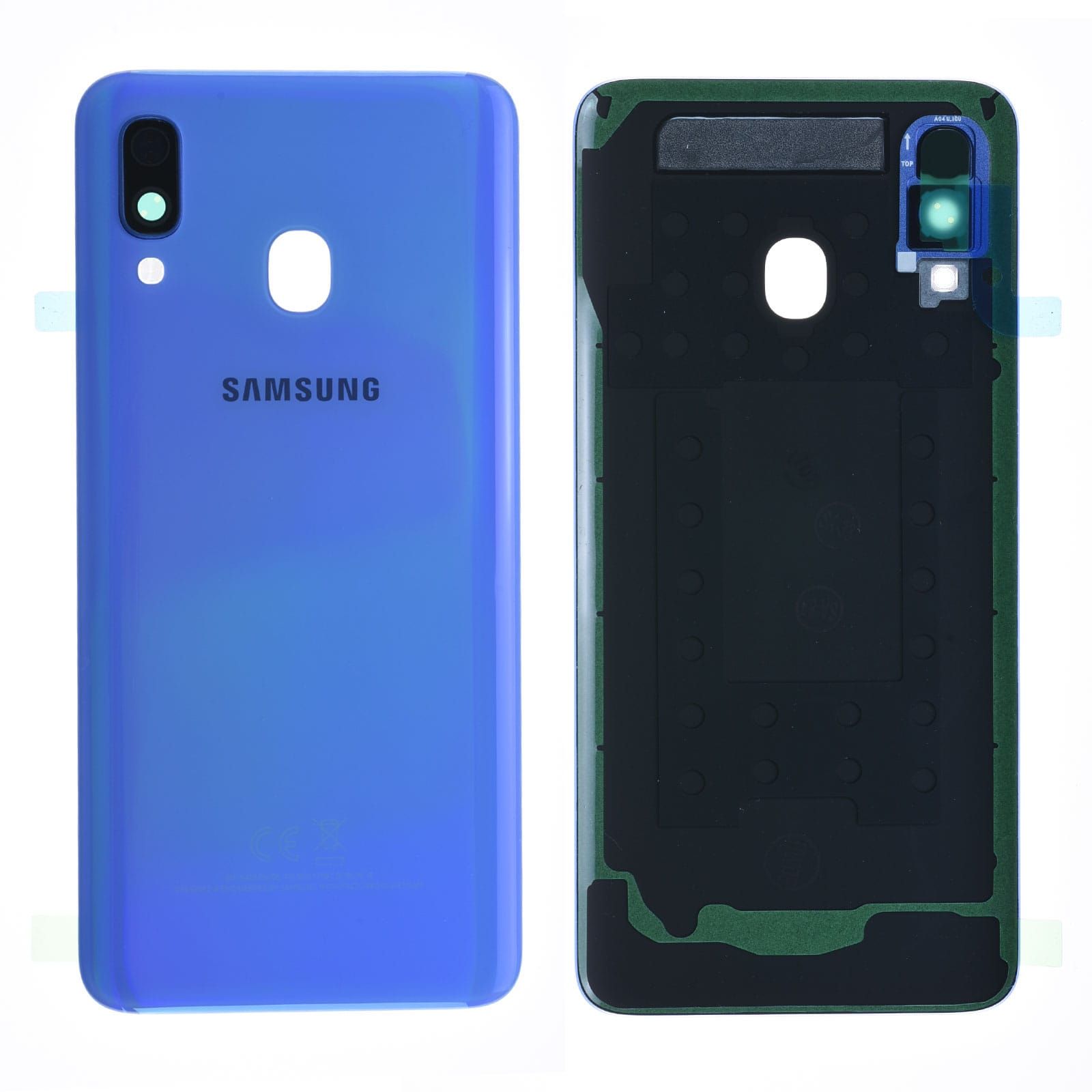 Vitre arrière Samsung Galaxy A40 (A405F) Bleu Origine