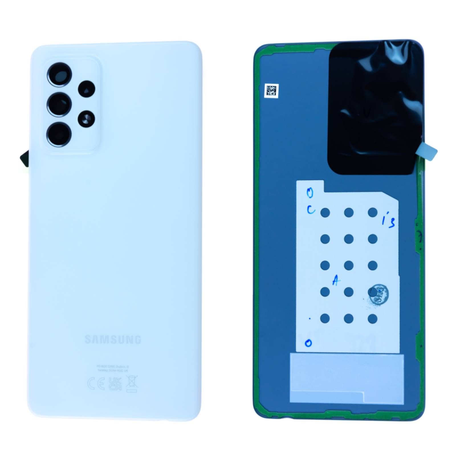 Vitre arrière Samsung Galaxy A52S 5G (A528B) GH82-26858D Blanc Origine