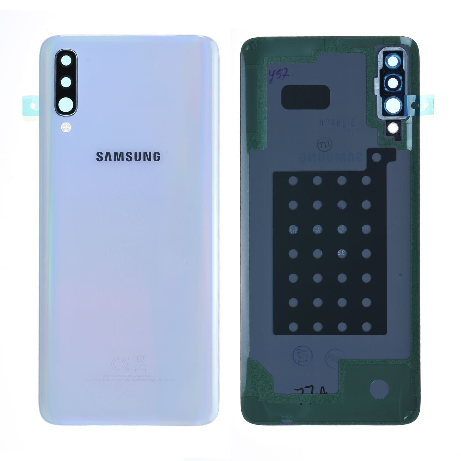 Vitre arrière Samsung Galaxy A70 (A705F) Blanc Origine