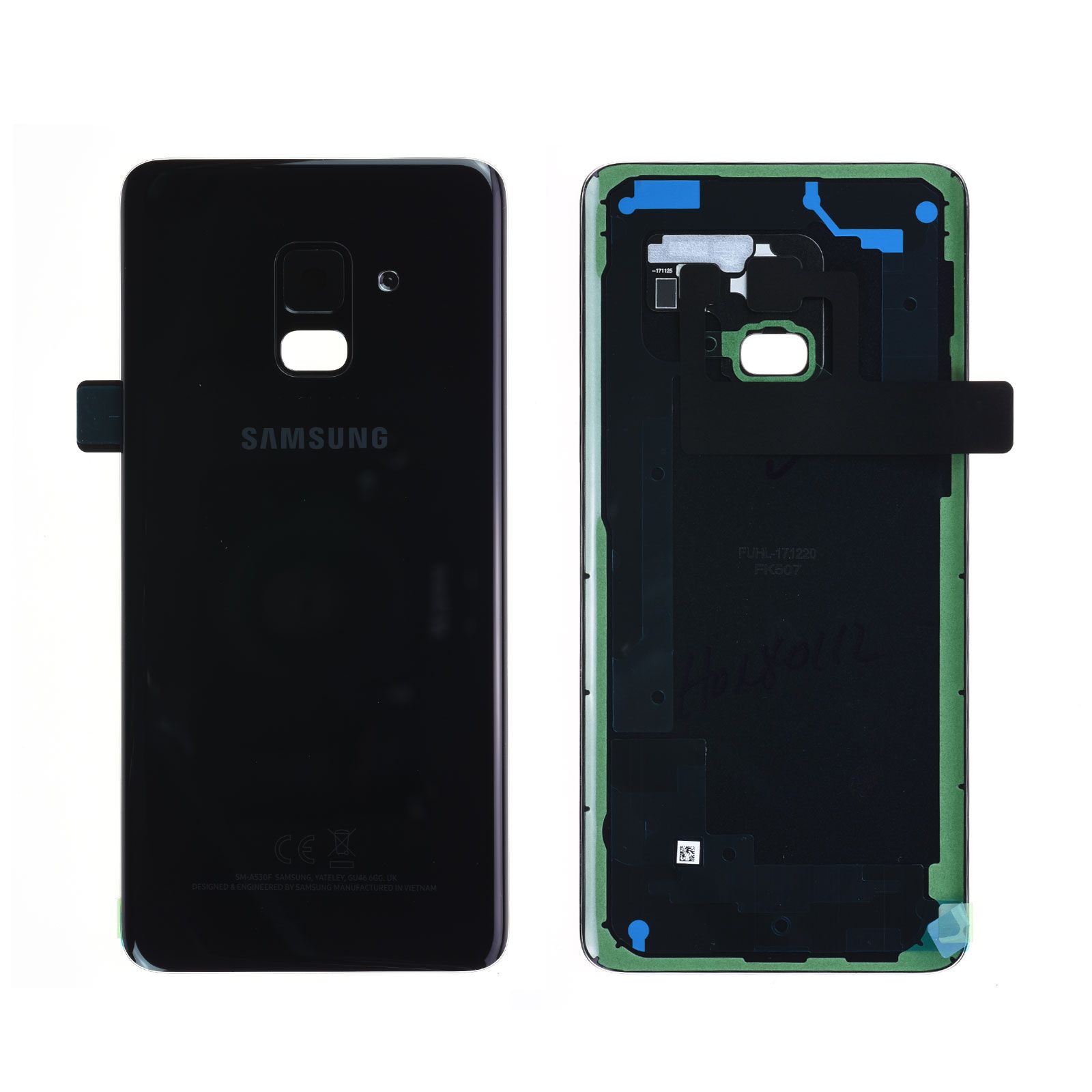 Vitre arrière Samsung Galaxy A8 2018 (A530F) Noir Carbone Origine