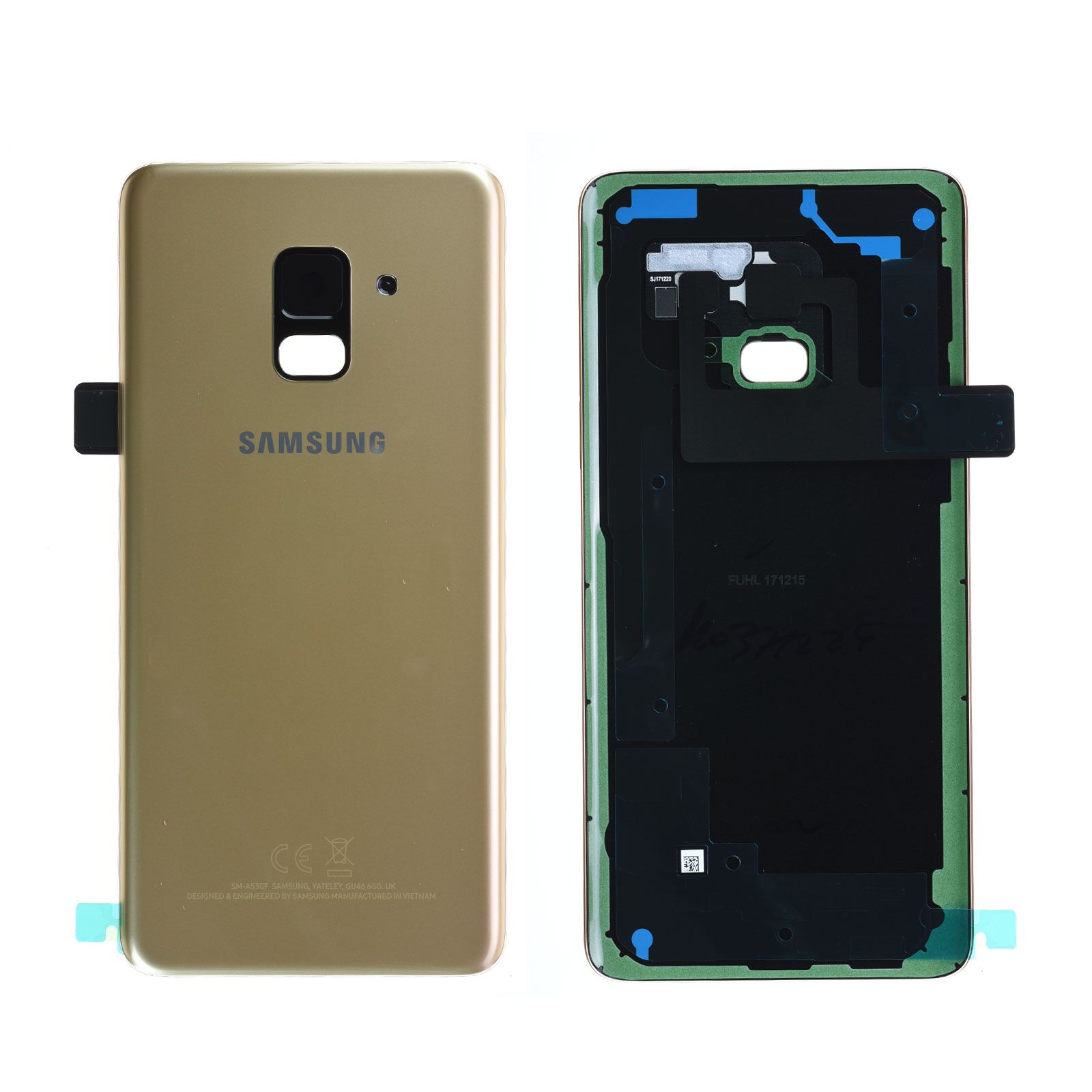 Vitre arrière Samsung Galaxy A8 2018 (A530F) Or Topaze Origine