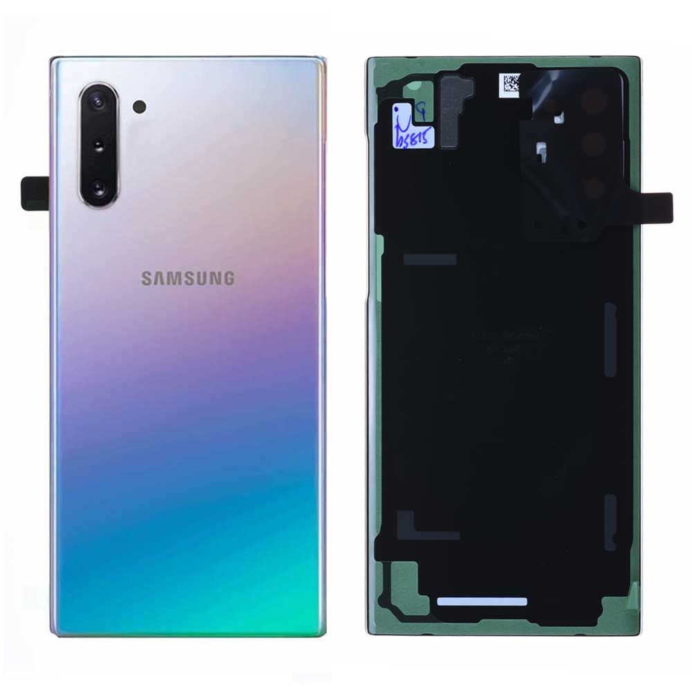 Vitre arrière Samsung Galaxy Note 10 (N970F) Argent Stellaire Origine