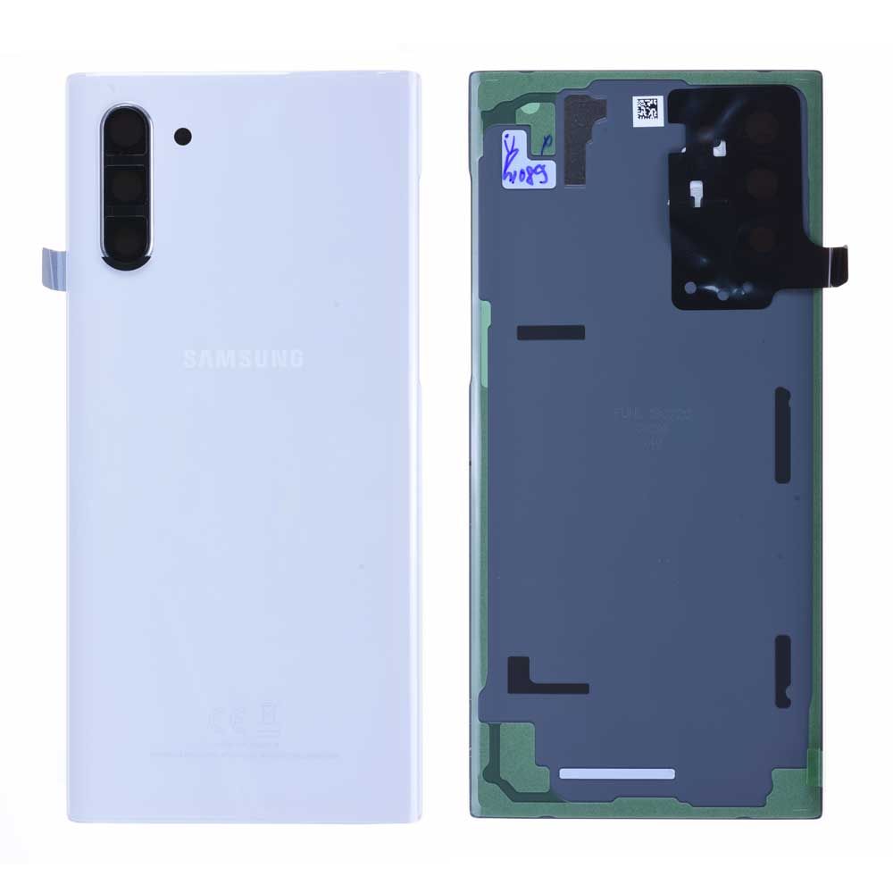 Vitre arrière Samsung Galaxy Note 10 (N970F) Blanc Origine