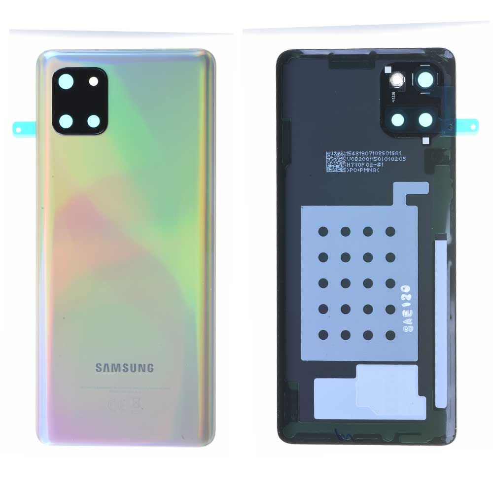 Vitre arrière Samsung Galaxy Note 10 Lite (N770F) Argent Origine GH82-21972B