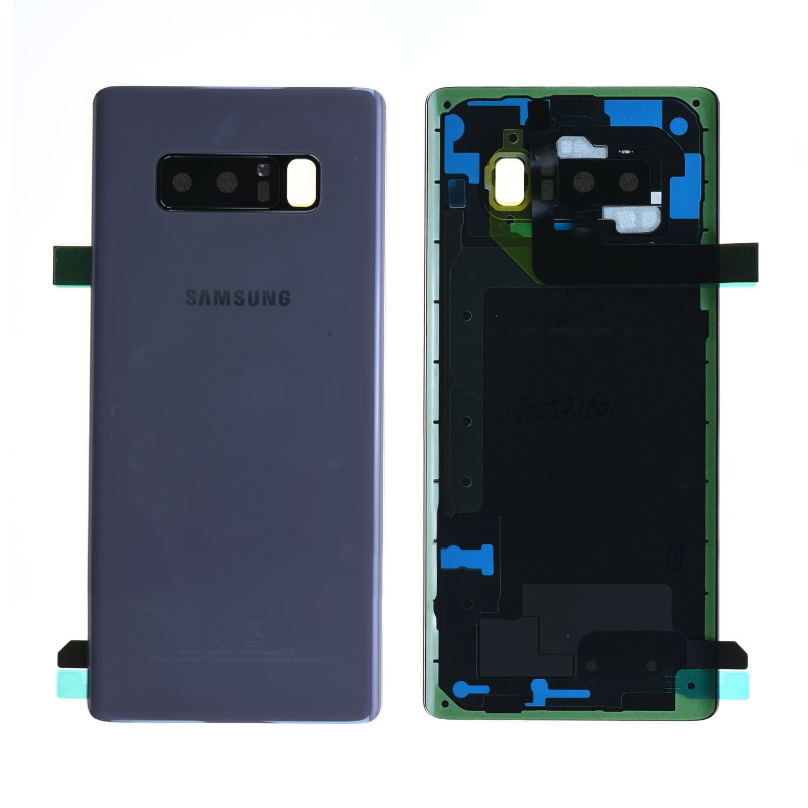 Vitre arrière Samsung Galaxy Note 8 (N950F) Orchidée Origine