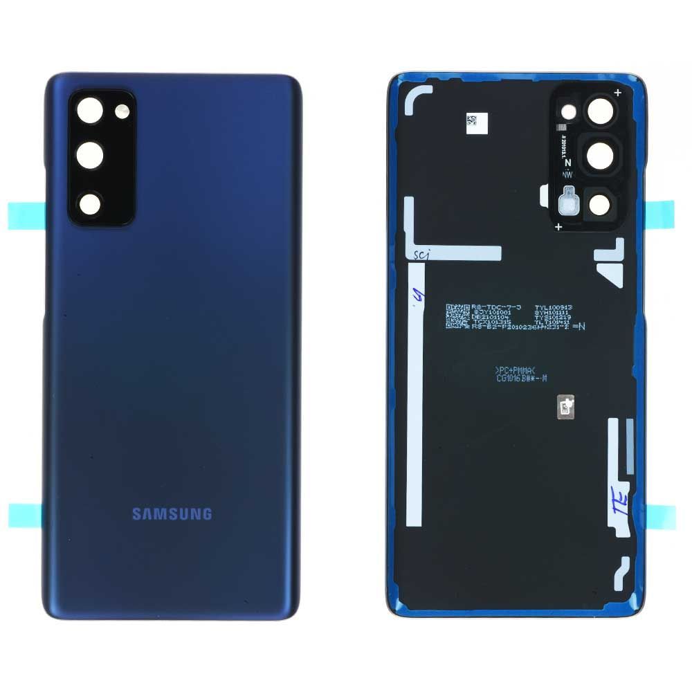 Vitre arrière Samsung Galaxy S20 FE (G780F) / S20 FE (G781B) Bleu Origine démonter (PIEC)