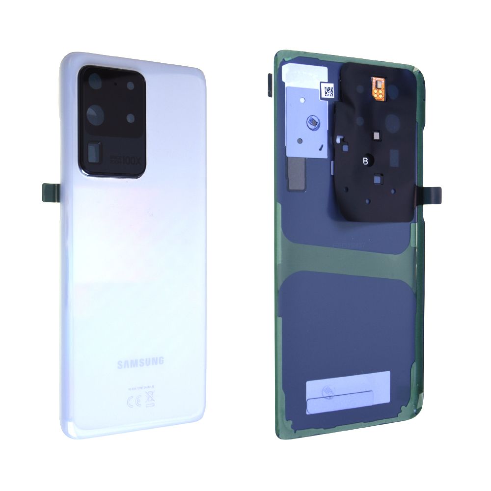 Vitre arrière Samsung Galaxy S20 Ultra (G988F / G988B) Blanc Origine