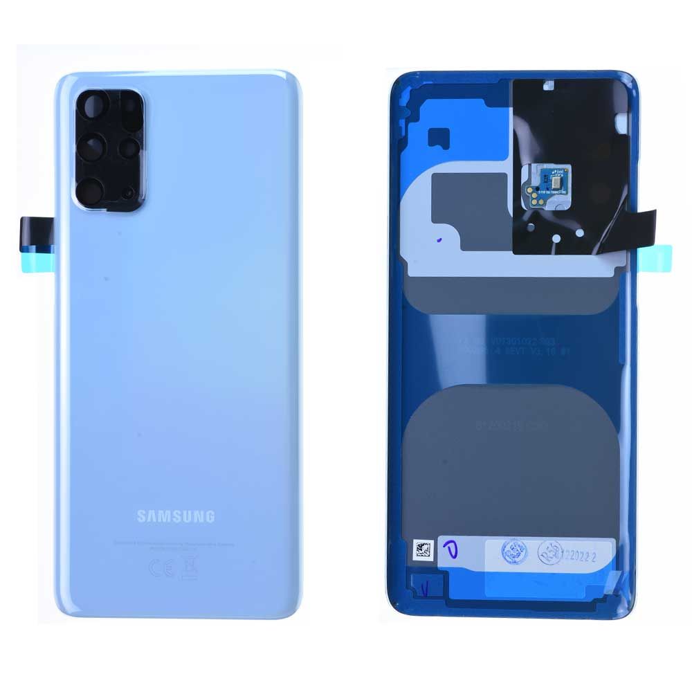 Vitre arrière Samsung Galaxy S20+ 4G (G985F) / S20+ 5G (G986B) Bleu Origine