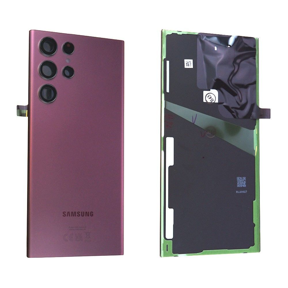 Vitre Arrière Samsung Galaxy S22 Ultra 5G (S908B) Bordeaux Occasion Grade A