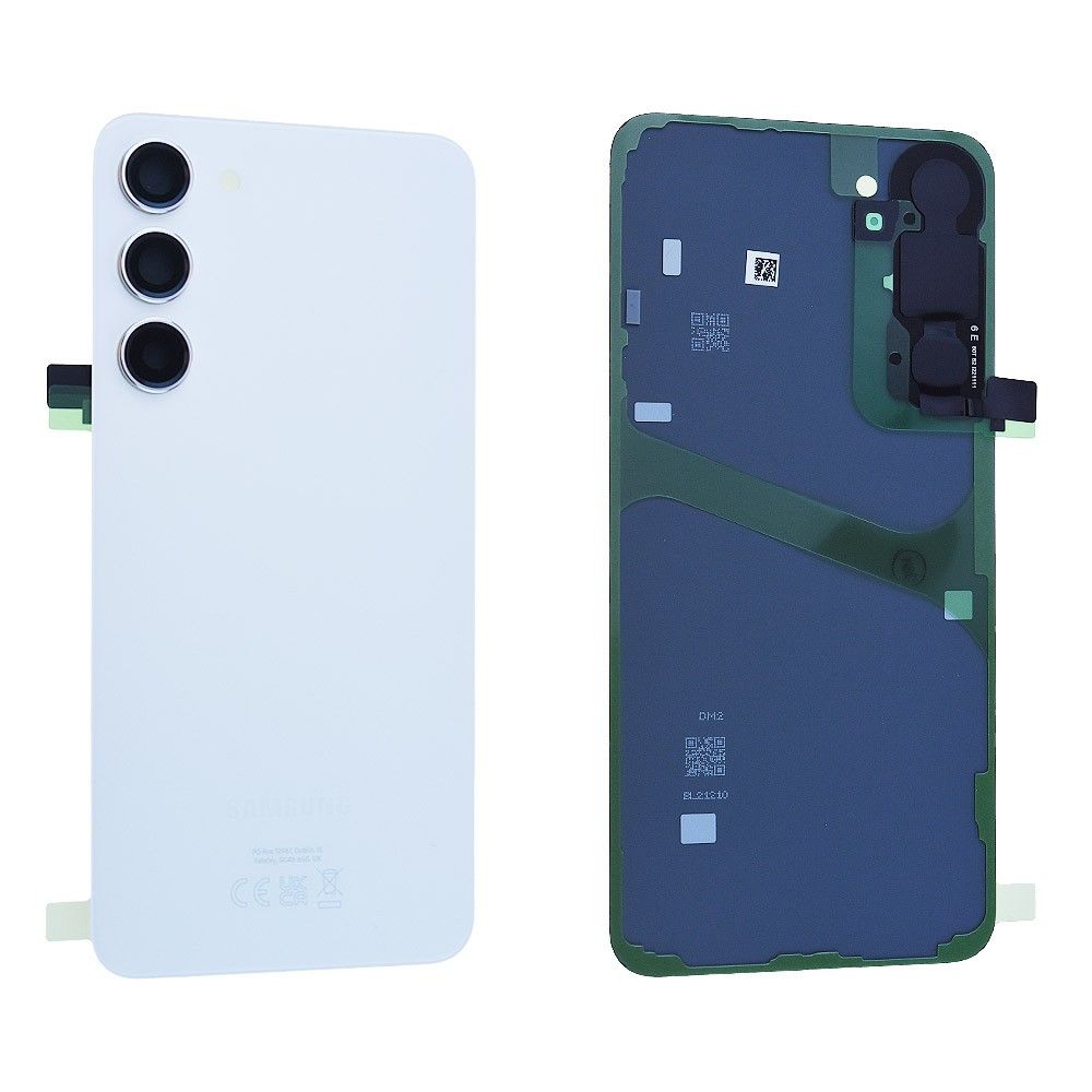 Vitre Arrière Samsung Galaxy S23+ (S916B) Blanc Origine