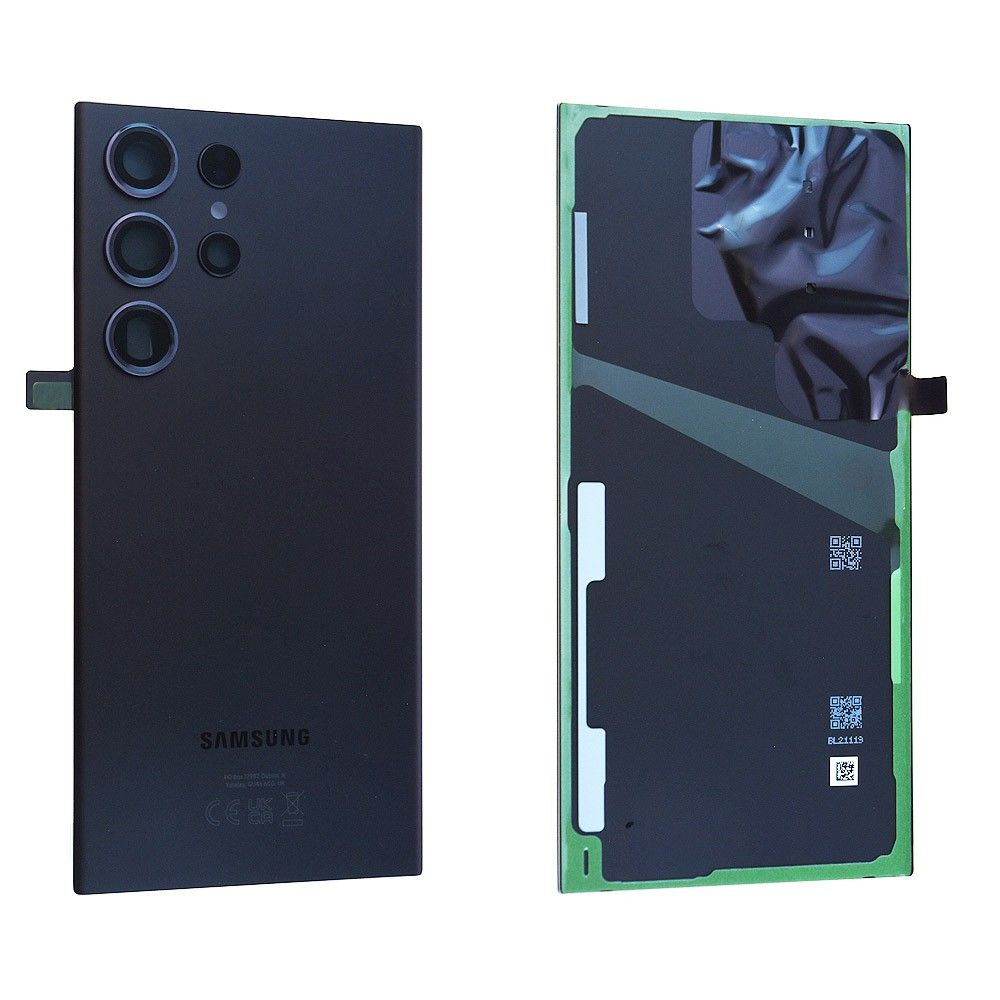 Vitre Arrière Samsung Galaxy S23 Ultra (S918B) Noir GH82-30400A Origine