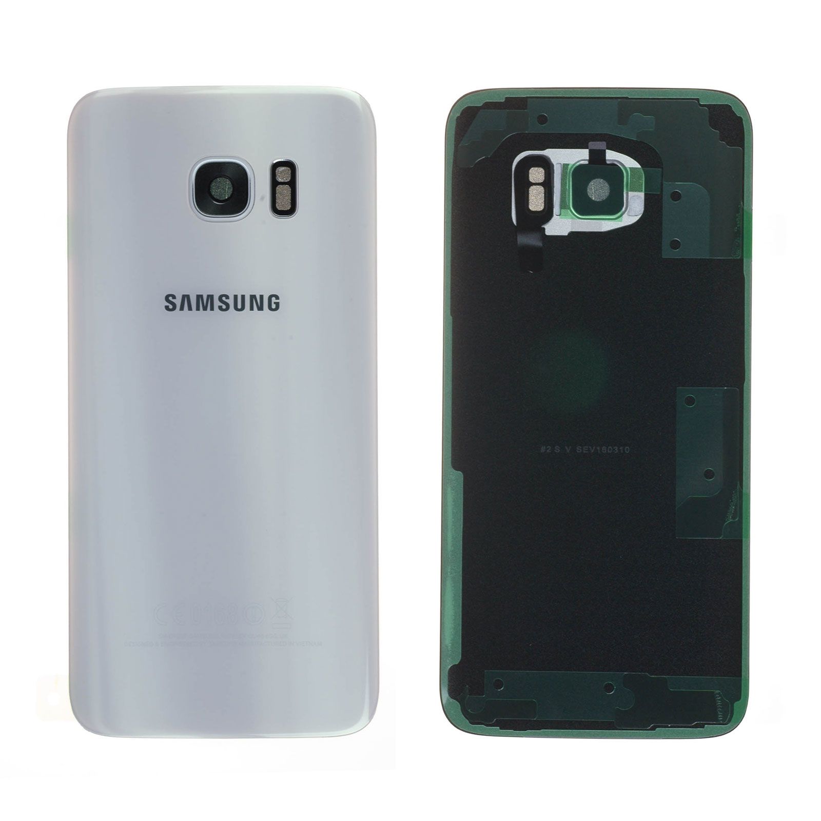 Vitre arrière Samsung Galaxy S7 Edge (G935F) Blanc Perle Origine