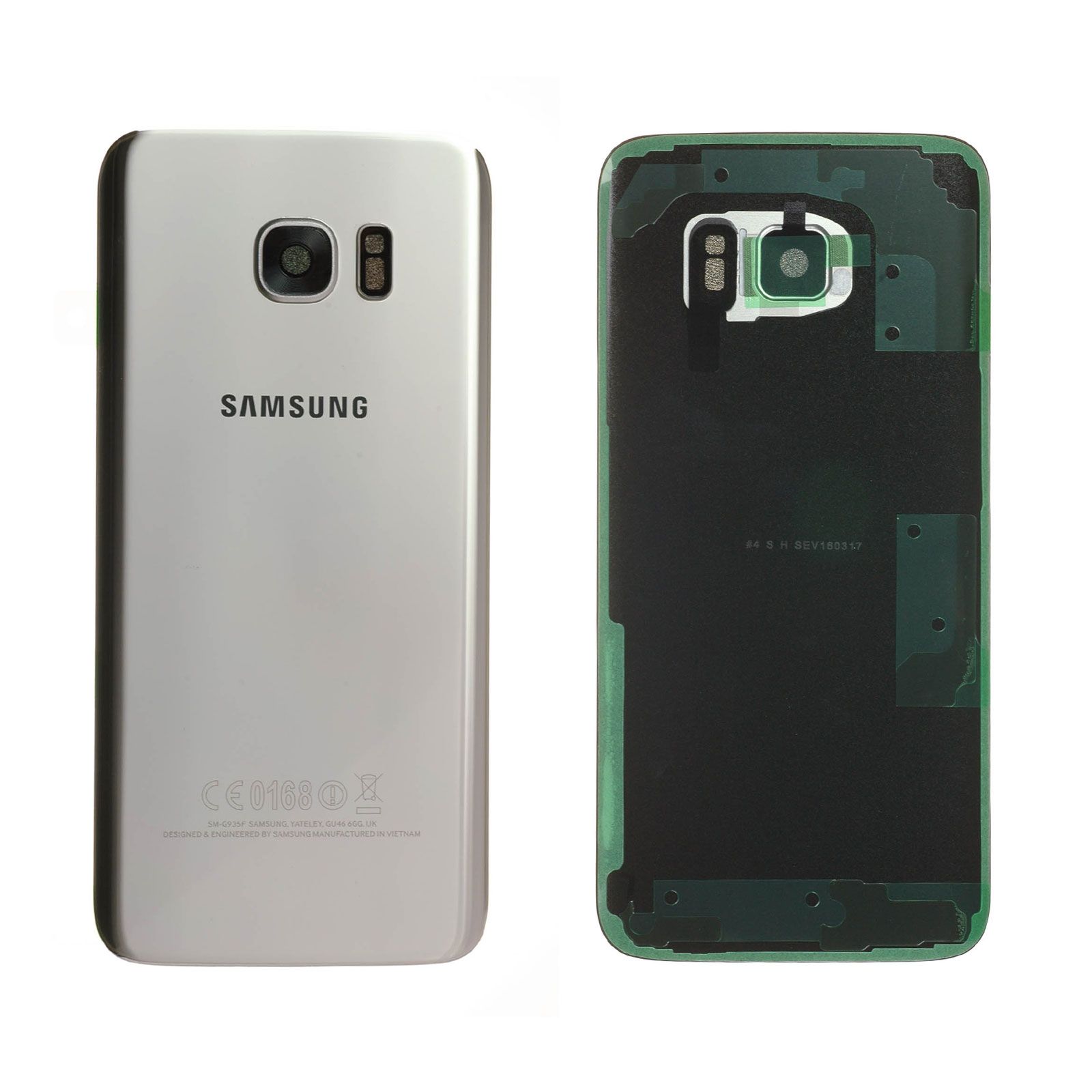 Vitre arrière Samsung Galaxy S7 Edge (G935F) Argent Titane Origine