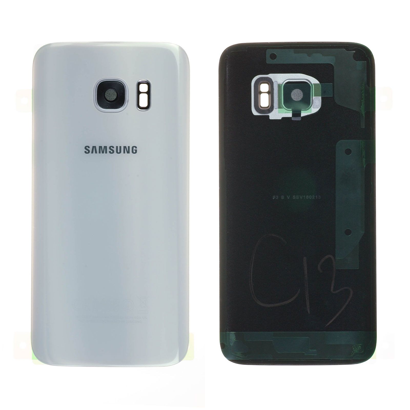 Vitre arrière Samsung Galaxy S7 (G930F) Blanc Perle Origine