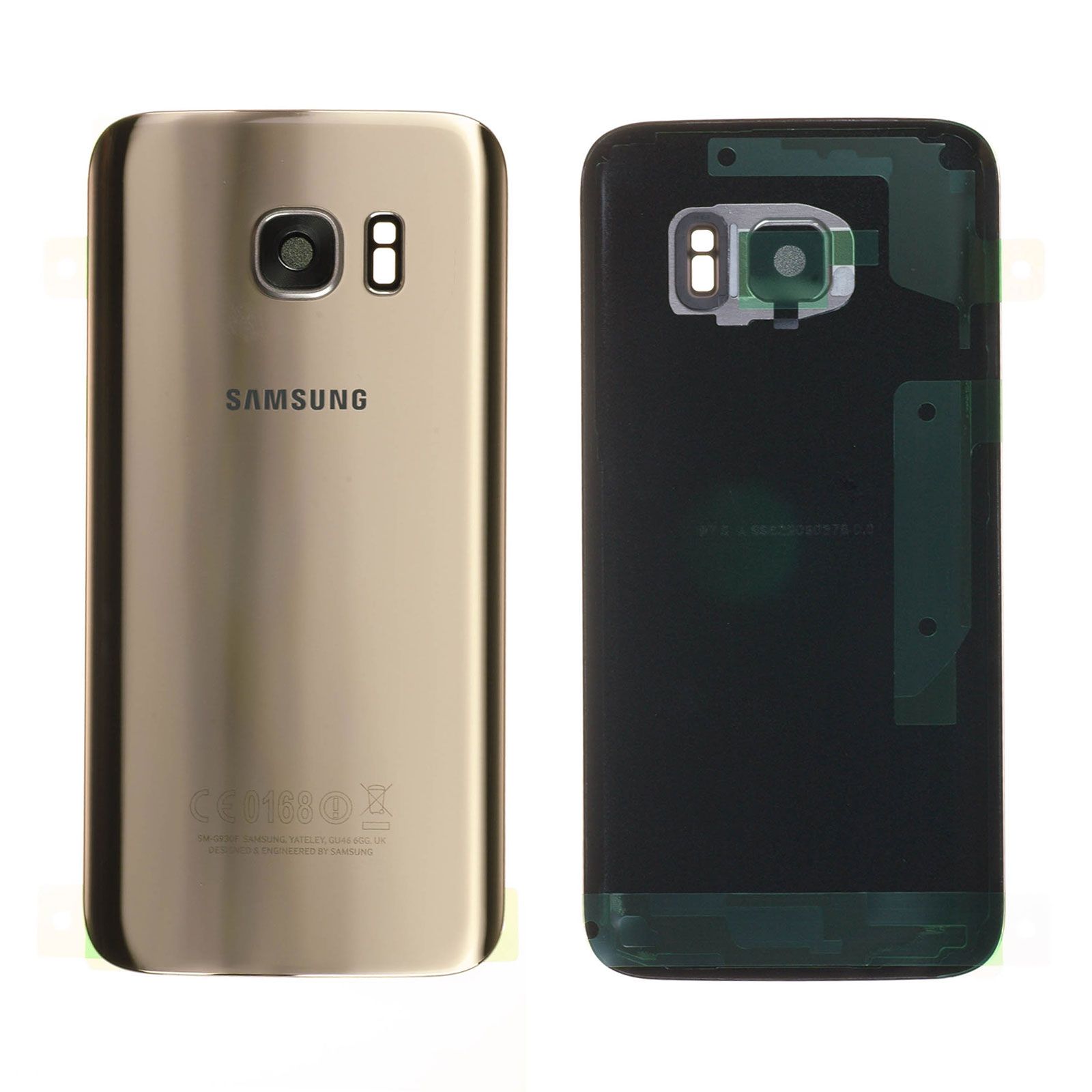 Vitre arrière Samsung Galaxy S7 (G930F) Or Platine Origine