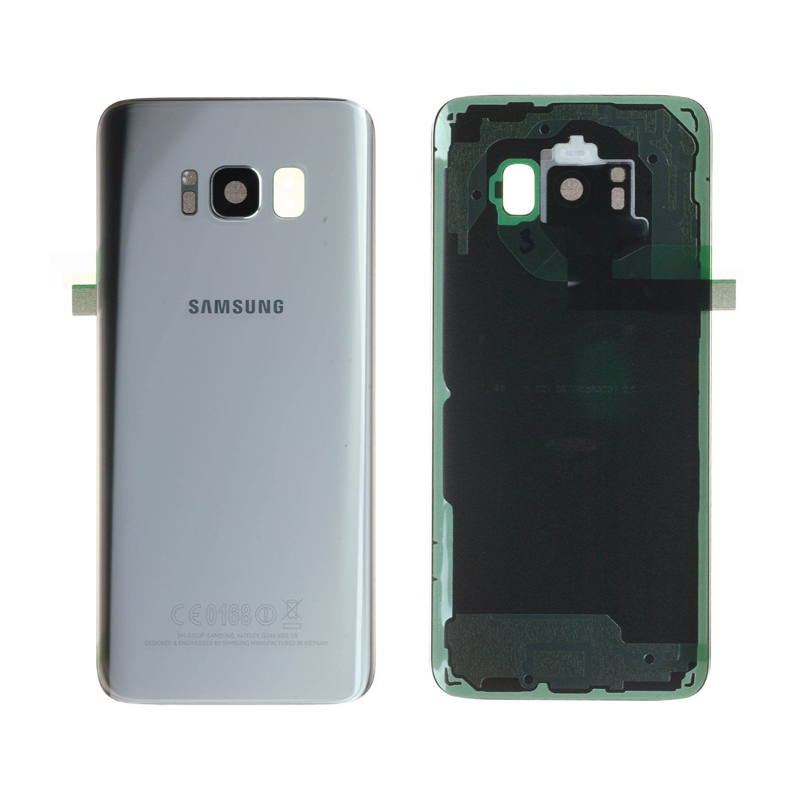Vitre arrière Samsung Galaxy S8 (G950F) Argent Polaire Origine
