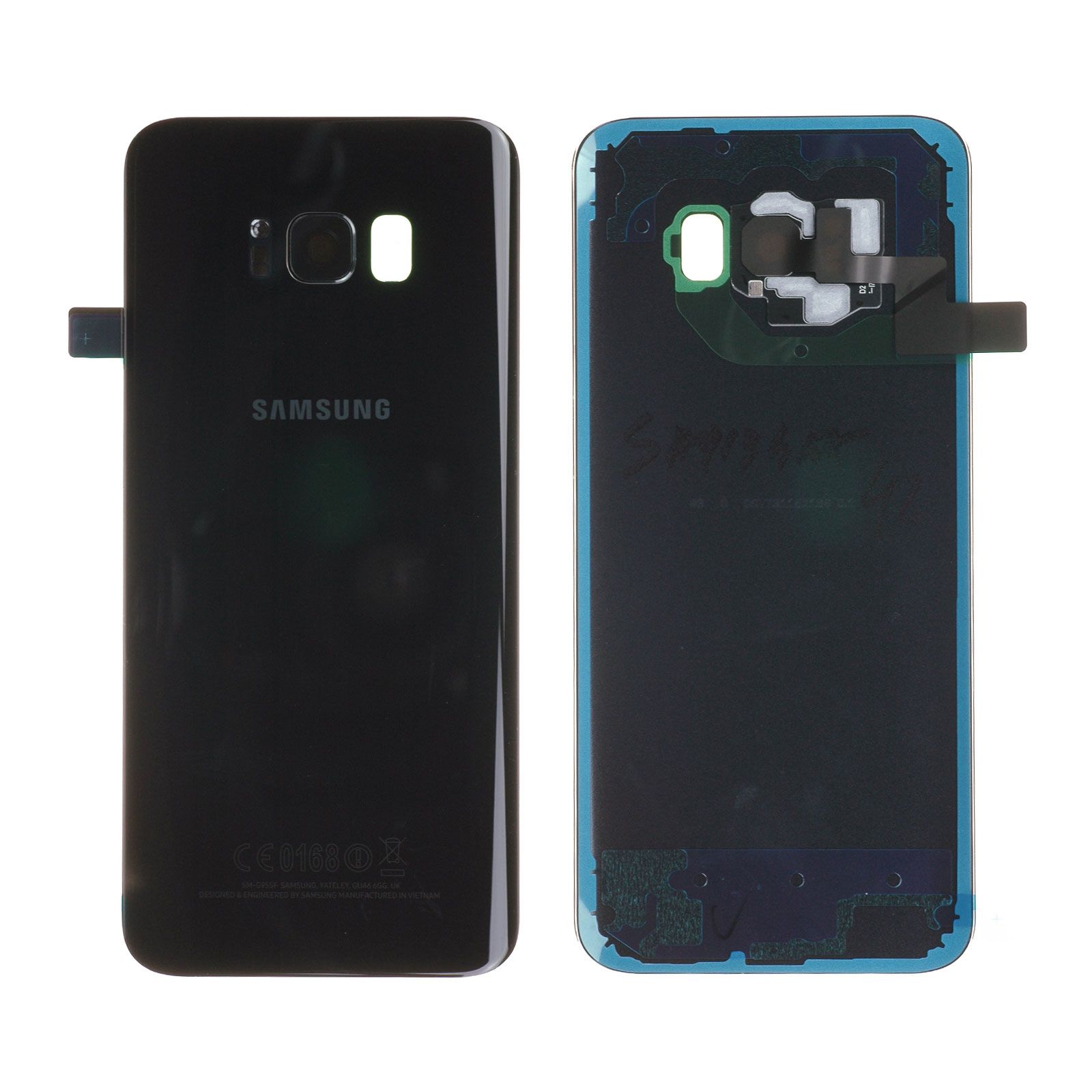 Vitre arrière Samsung Galaxy S8+ (G955F) Noir Carbone Origine