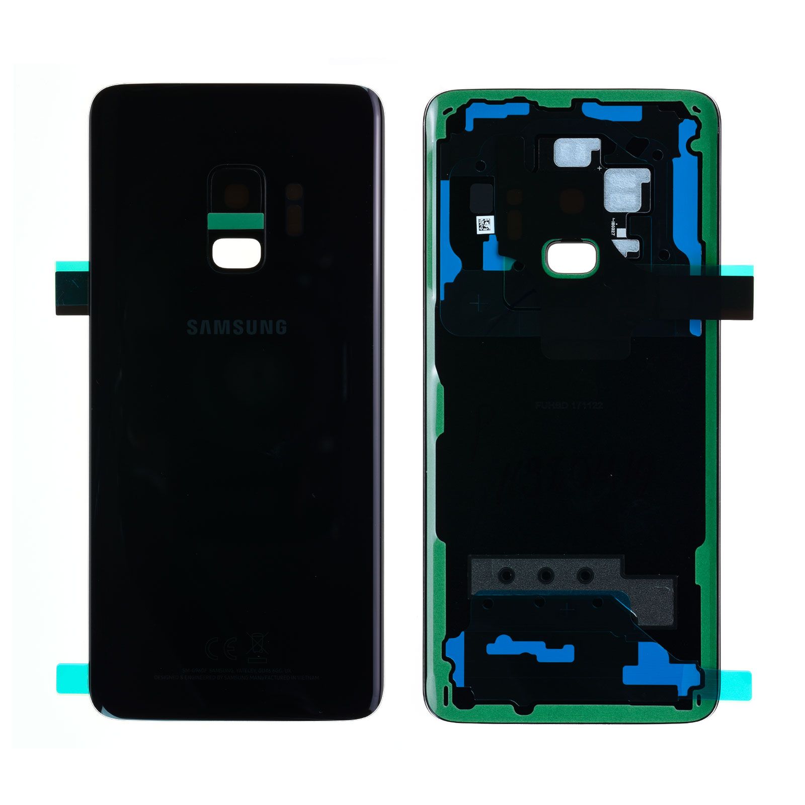 Vitre arrière Samsung Galaxy S9 (G960F) Noir Carbone Origine