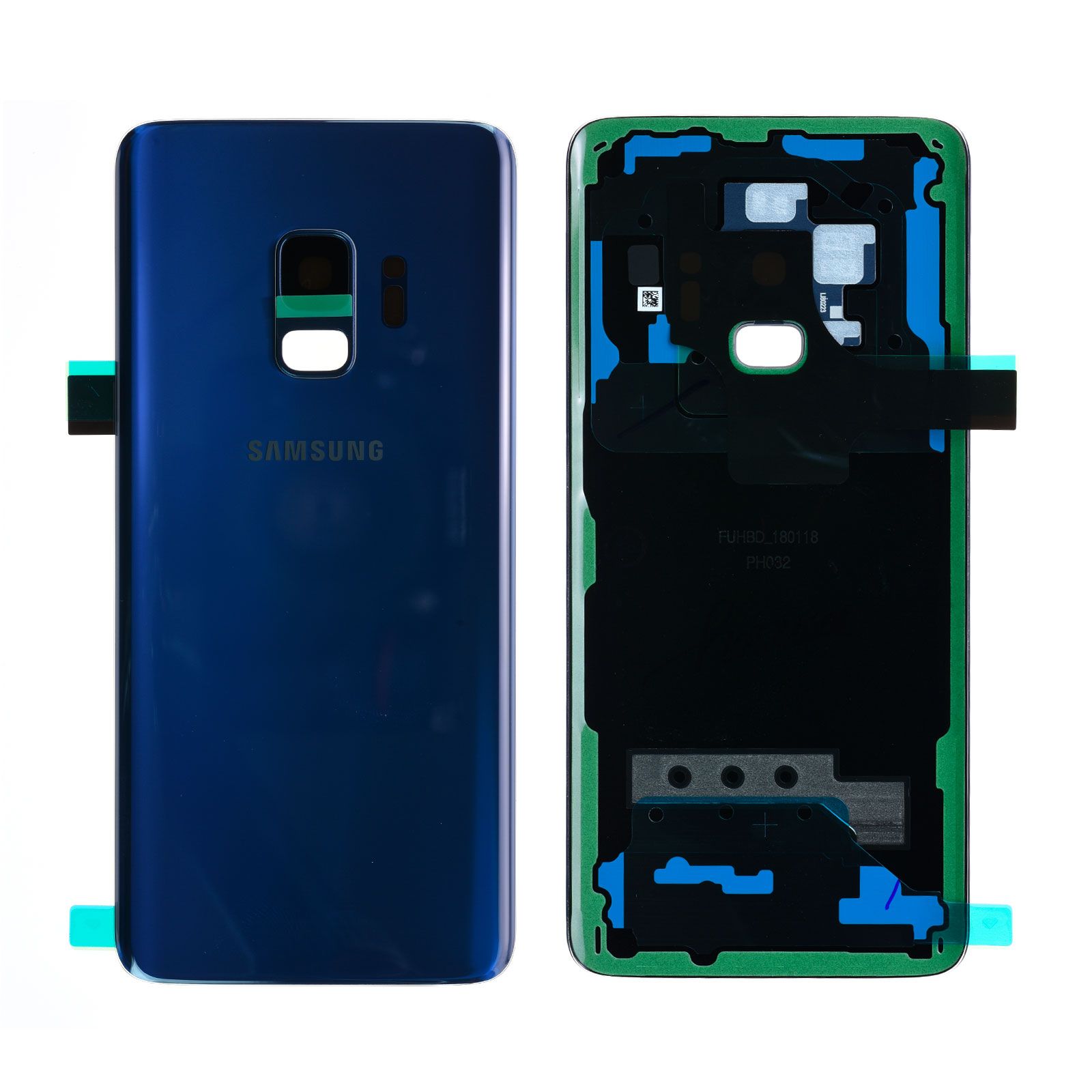 Vitre arrière Samsung Galaxy S9 (G960F) Bleu Corail Origine