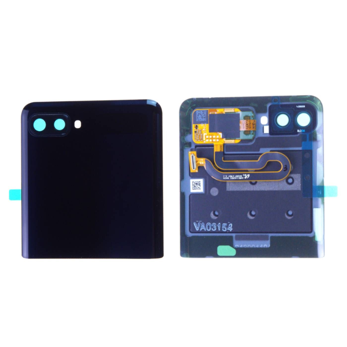 Vitre Arrière Samsung Galaxy Z Flip 4G (F700F) / 5G (F707B) (Haut) Noir Origine