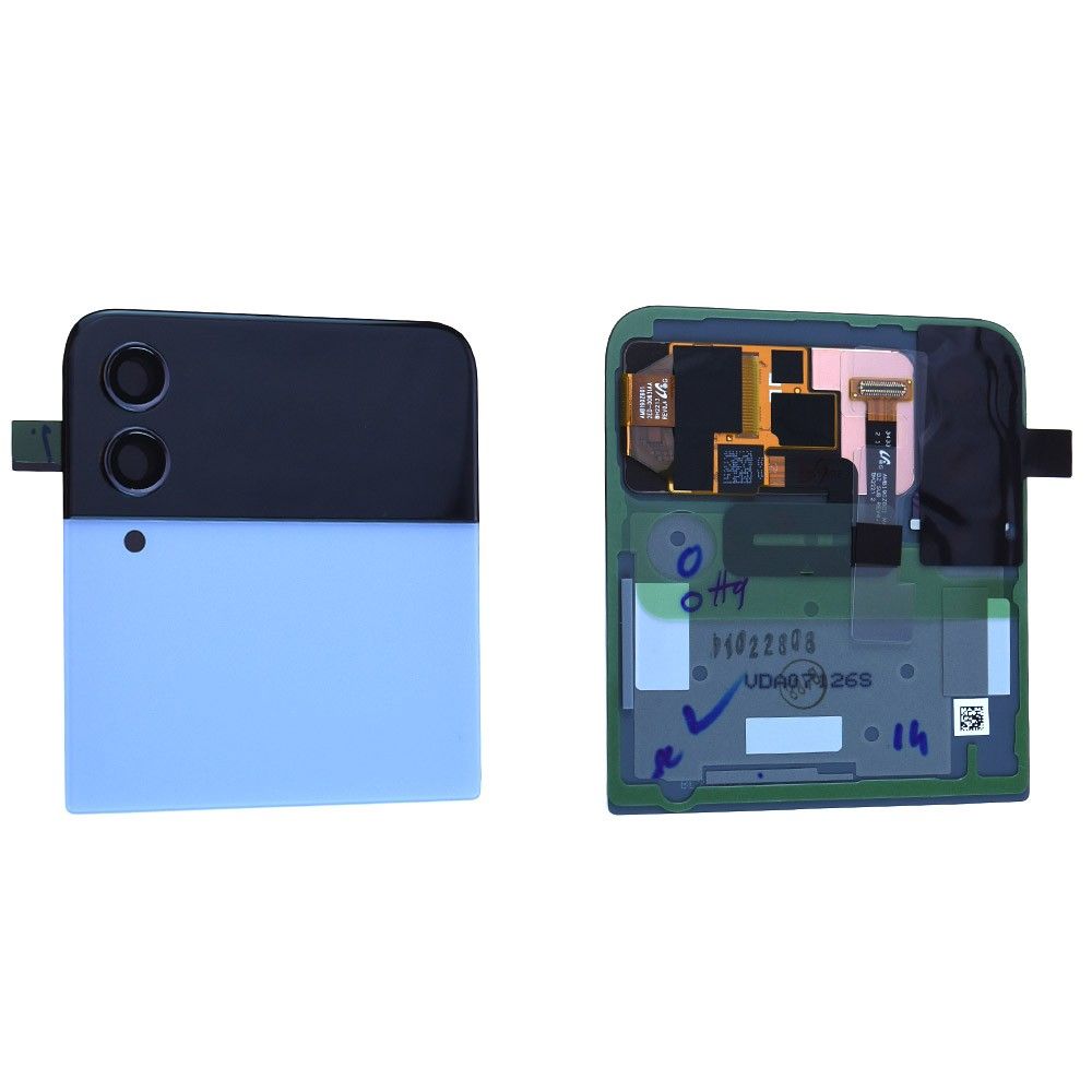 Vitre arrière Samsung Galaxy Z Flip4 5G (F721B) (Haut) Bleu Origine