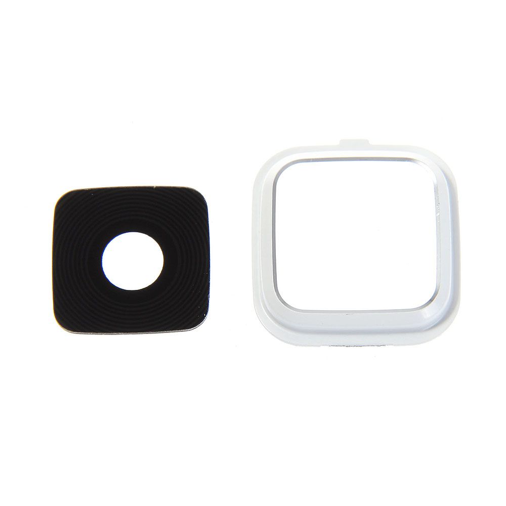 Contour / Vitre cache caméra Samsung Galaxy Note 4 (N910F) Blanc