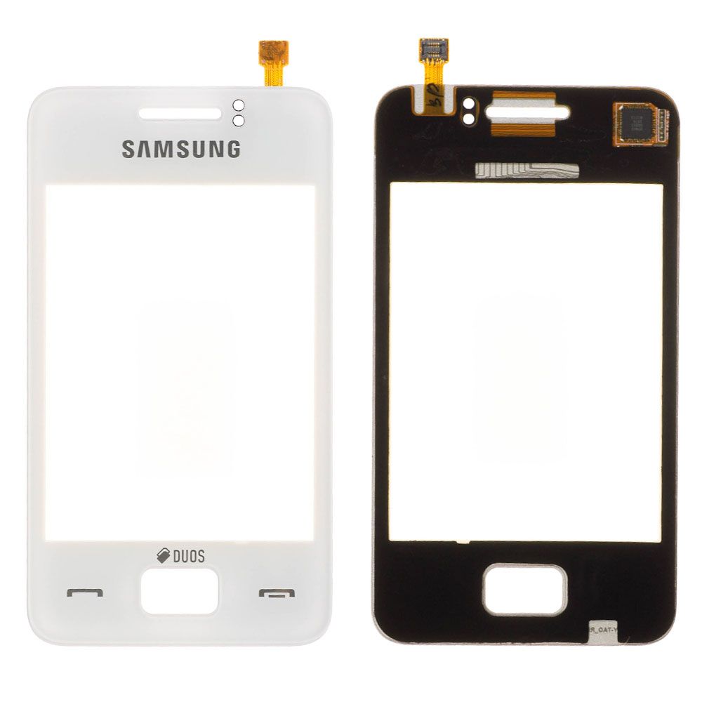 Vitre tactile Samsung Star 3 Duos (S5222) Blanc