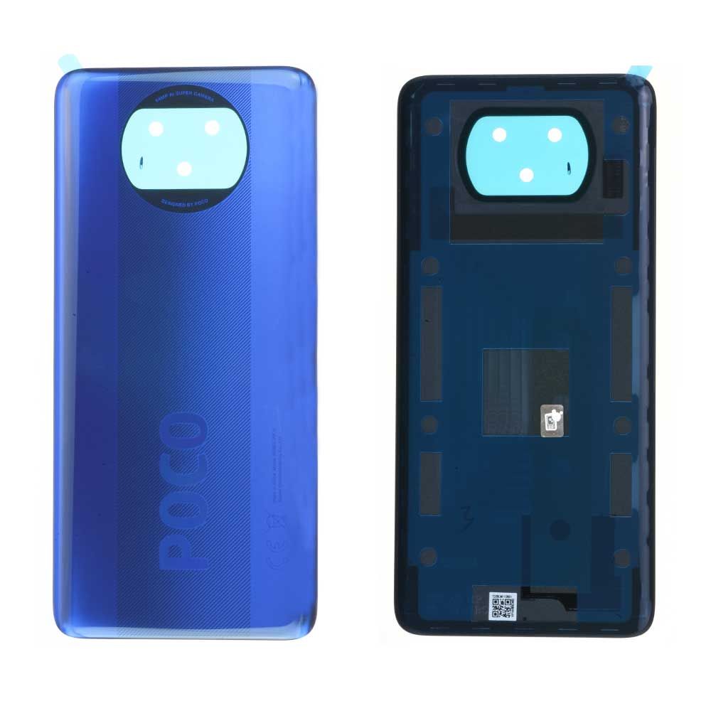 Vitre Arrière Xiaomi POCO X3 Bleu Origine