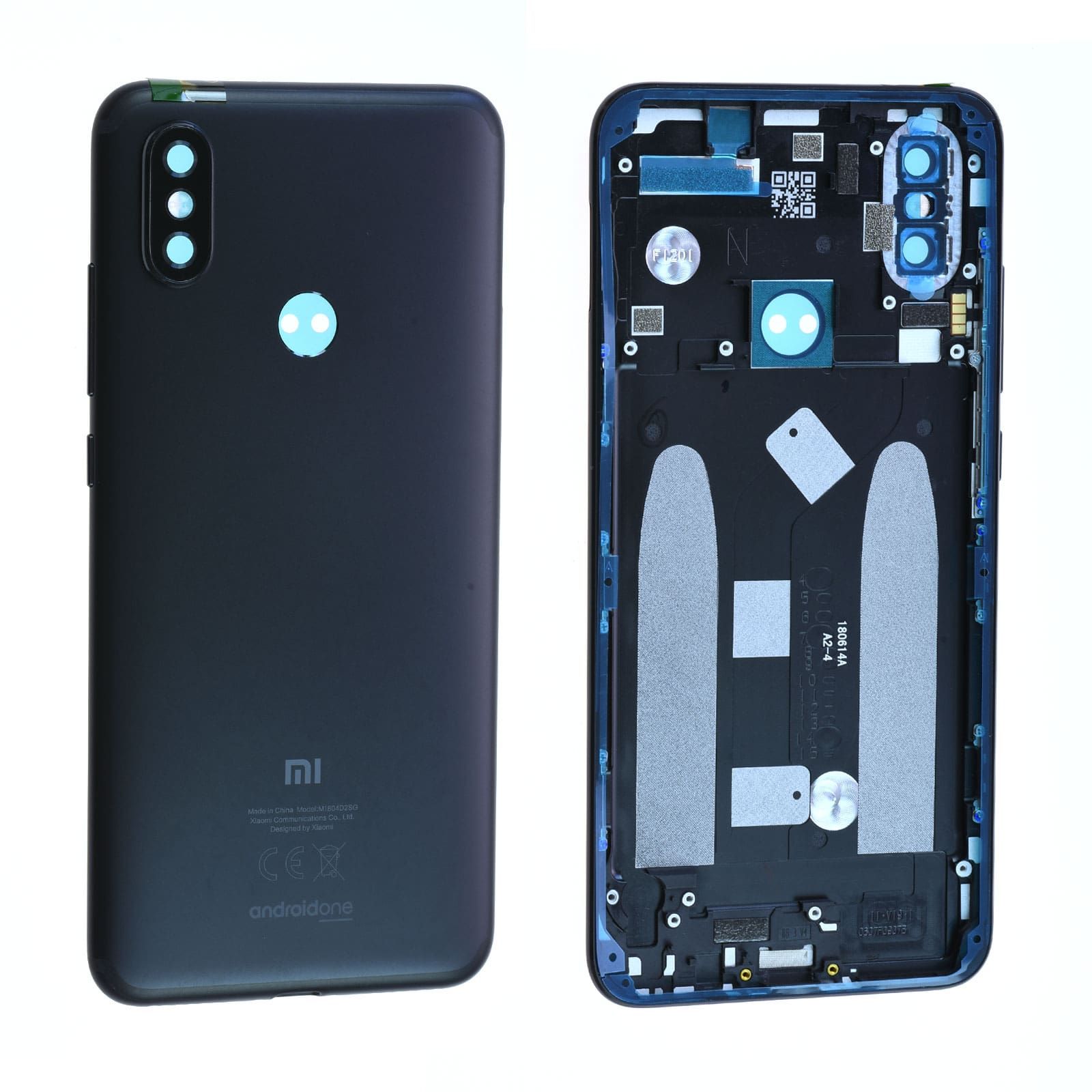 Coque arrière / Châssis Xiaomi Mi A2 Noir Origine