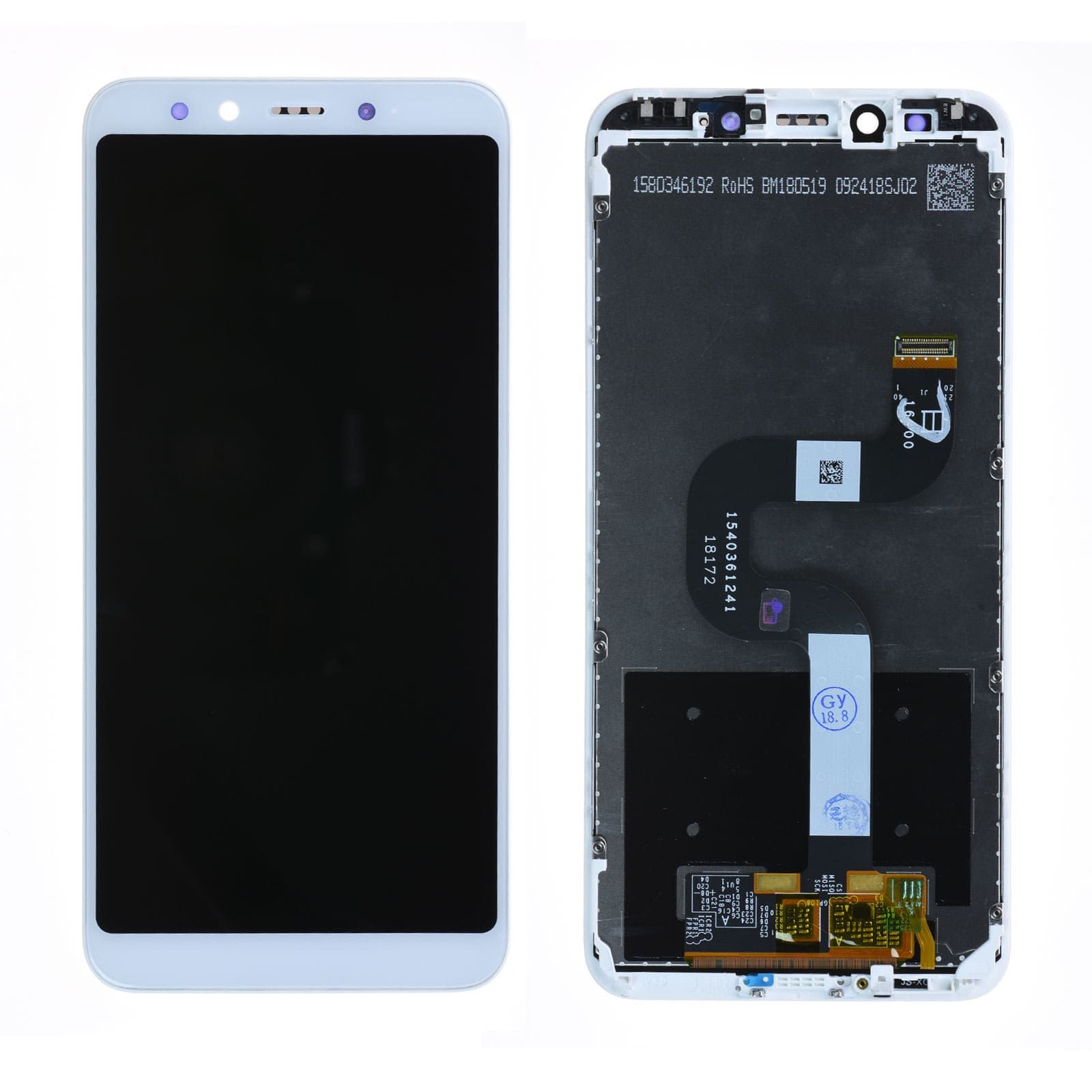 Écran Xiaomi Mi A2 Blanc + Châssis Reconditionné (PIEC)